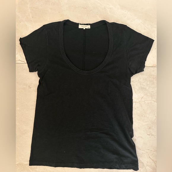rag & bone Tops - Rag and bone The Slub U Neck Tee xs